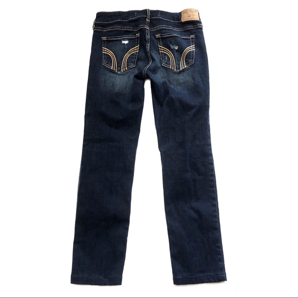 HOLLISTER | DARK DISTRESSED SKINNY JEANS - Picture 5 of 8